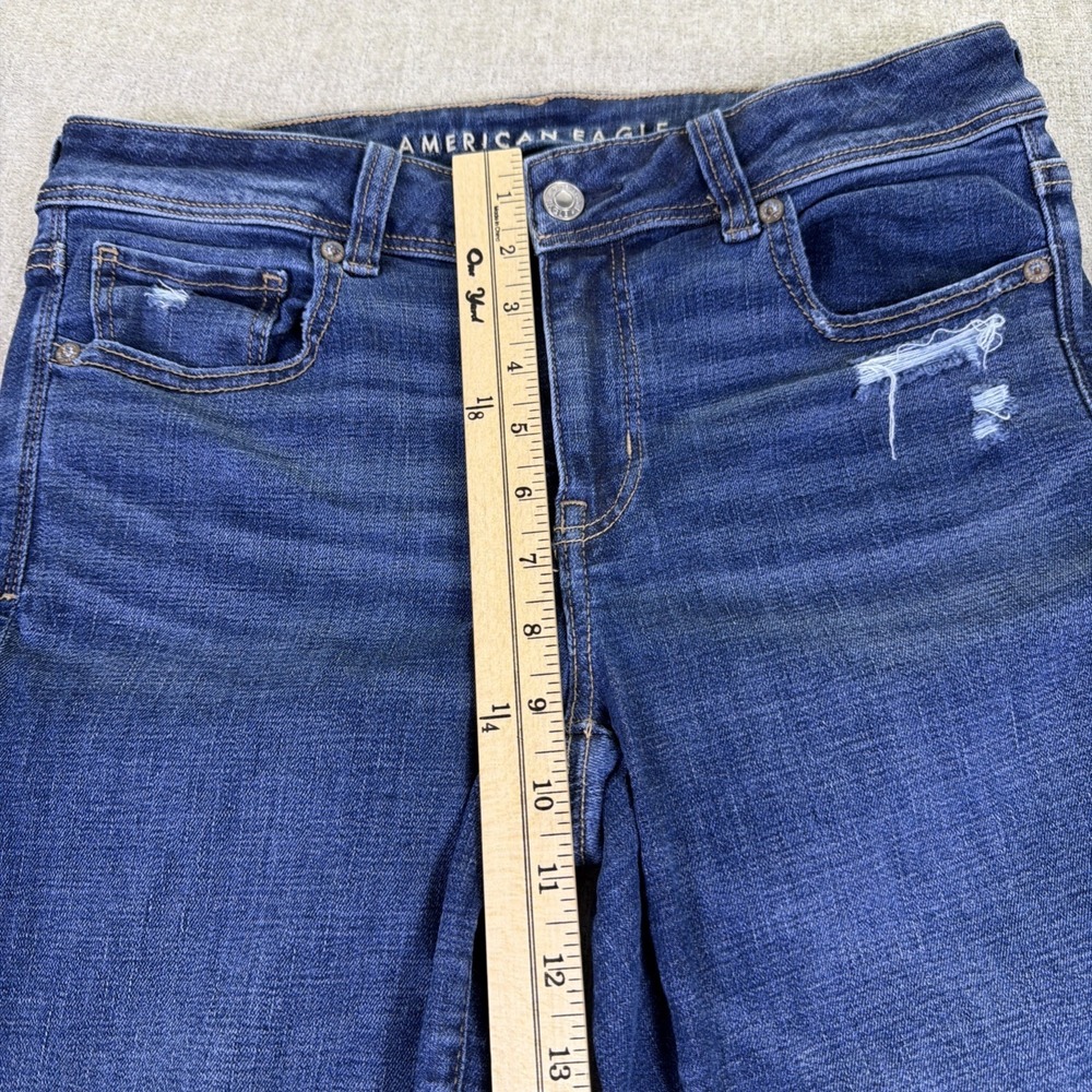 American Eagle Jeans Women Size 8R Kick Boot Next Level Stretch Cowgirl Flare - Picture 7 of 16